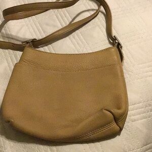 Coach Tan Leather Crossbody Bag